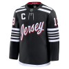 Män Ishockey New Jersey Devils tröja Fanatics Premium Nico Hischier 2024-25 Svart Tredje